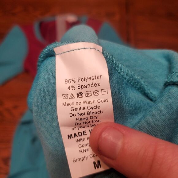 Lularoe Amelia green&maroon dress sz Medium - Picture 3 of 3